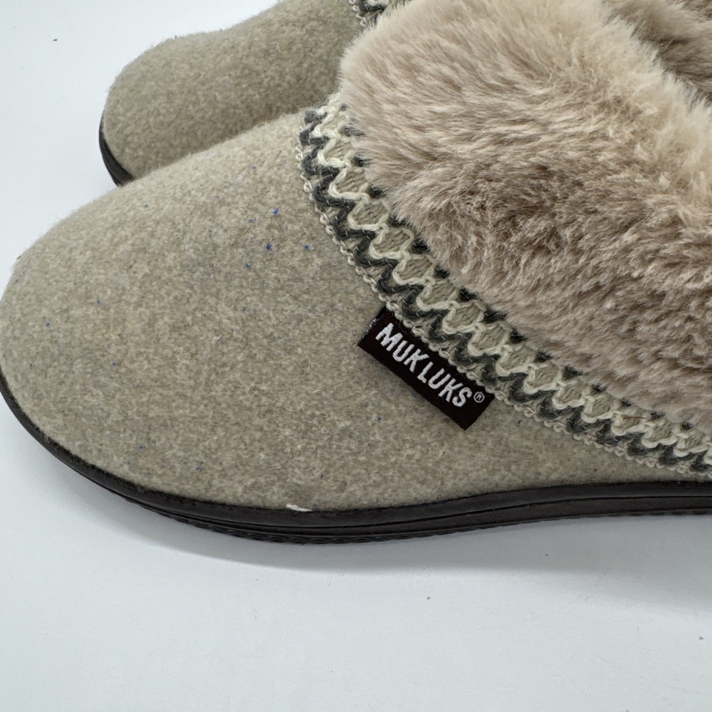 Muk Luks‎ Women's Slipper Shoes Faux Fur Lined 7-8 - Picture 4 of 10